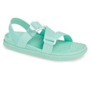 Native Women's Teal Nylon Webbing EVA Comfort Footbed Zurich Sandals Size 7